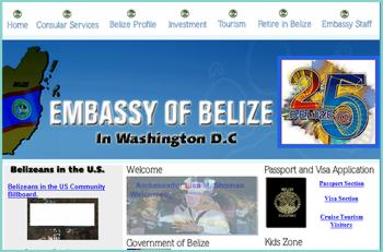 Welcome to the official website of the Embassy of Belize, Passport Section, Visa Section, Cruise Tourism Visitors, Belize Government, Foreign Affairs