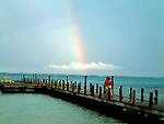 Rainbow over the pier