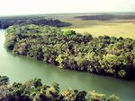 Aerial of the Belize River